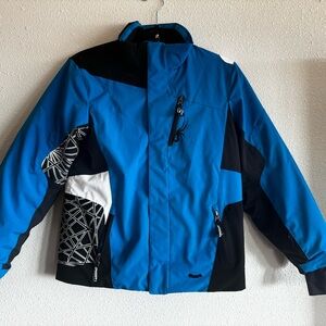 Spyder Blue and Black Kids Jacket